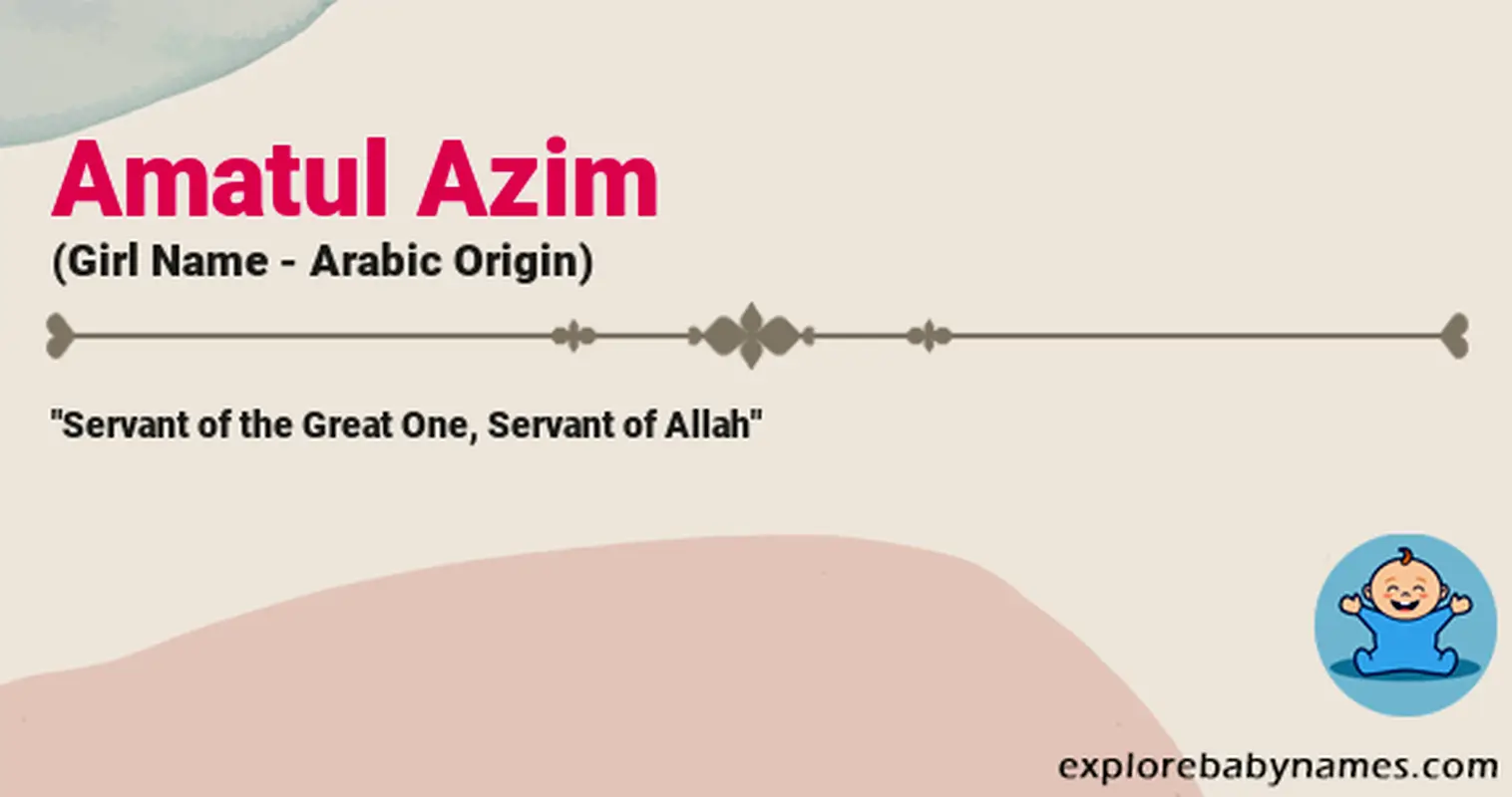 Meaning of Amatul Azim