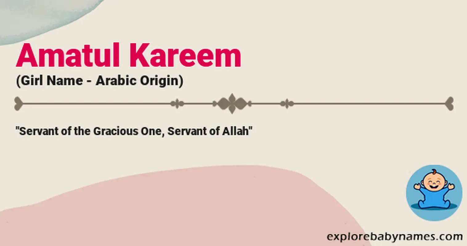 Meaning of Amatul Kareem
