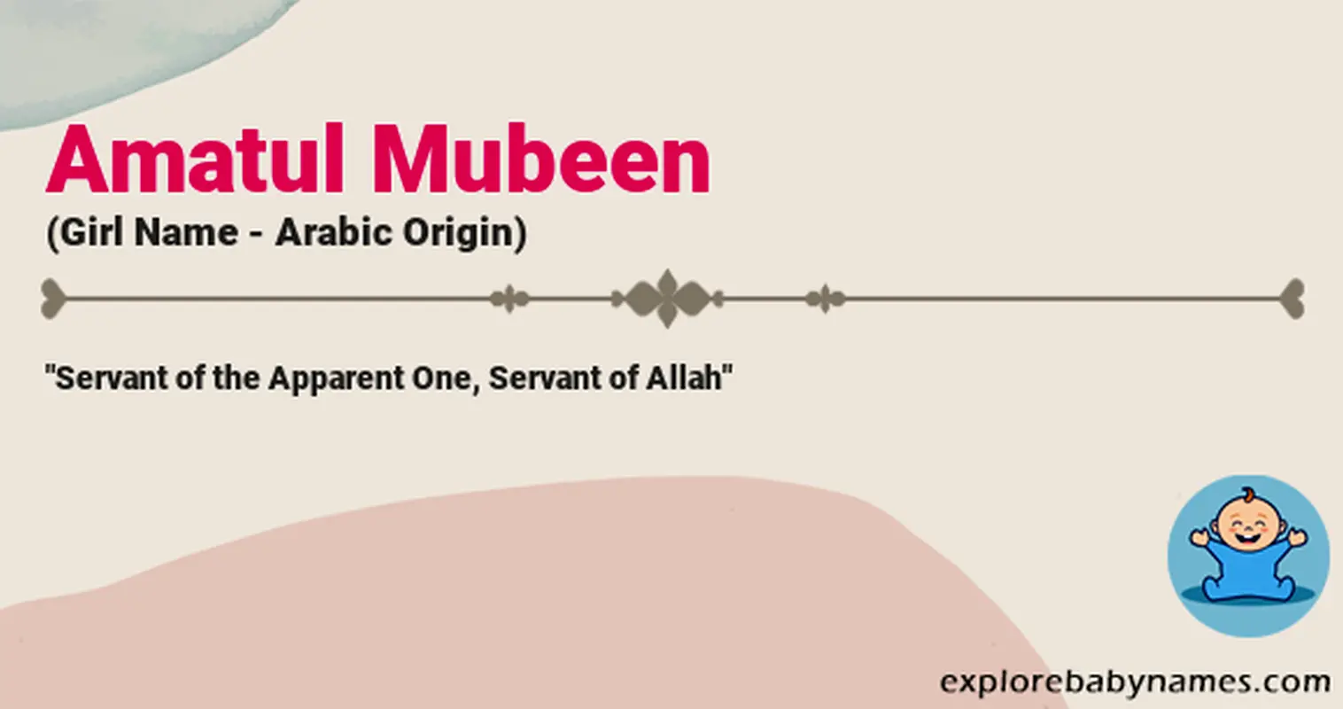 Meaning of Amatul Mubeen