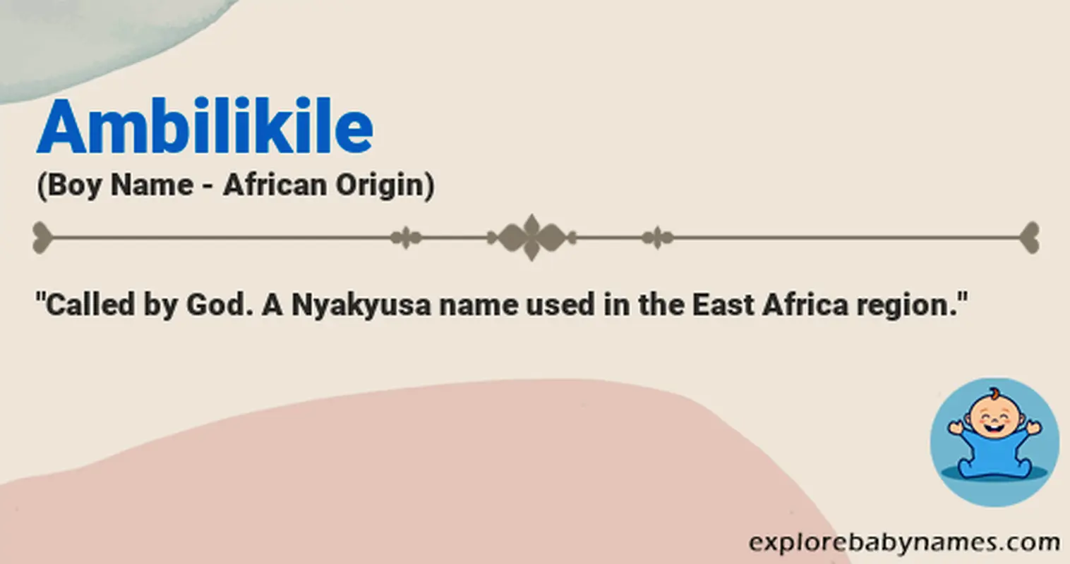 Meaning of Ambilikile