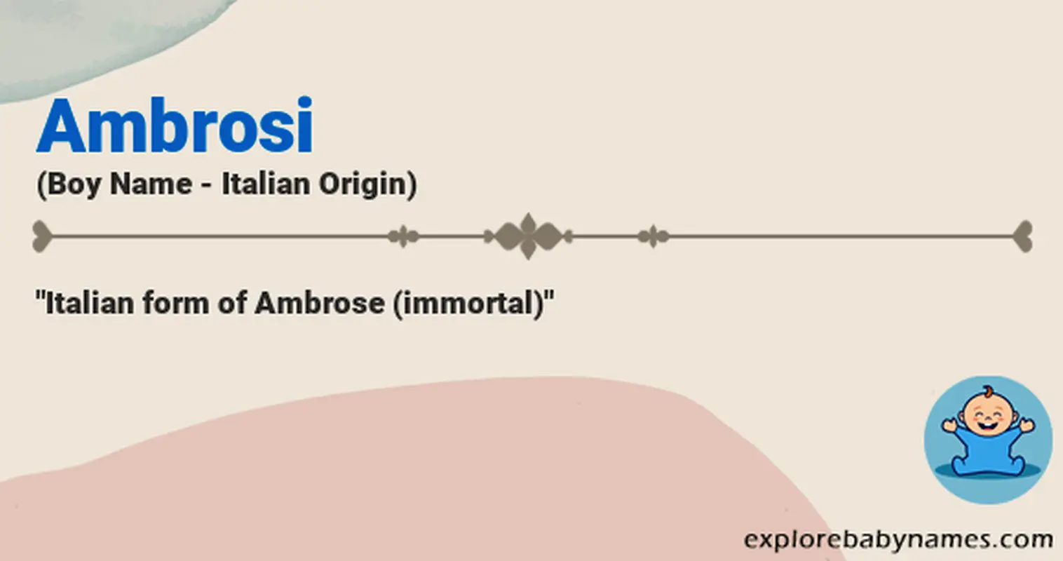 Meaning of Ambrosi
