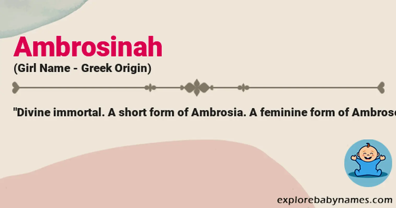 Meaning of Ambrosinah