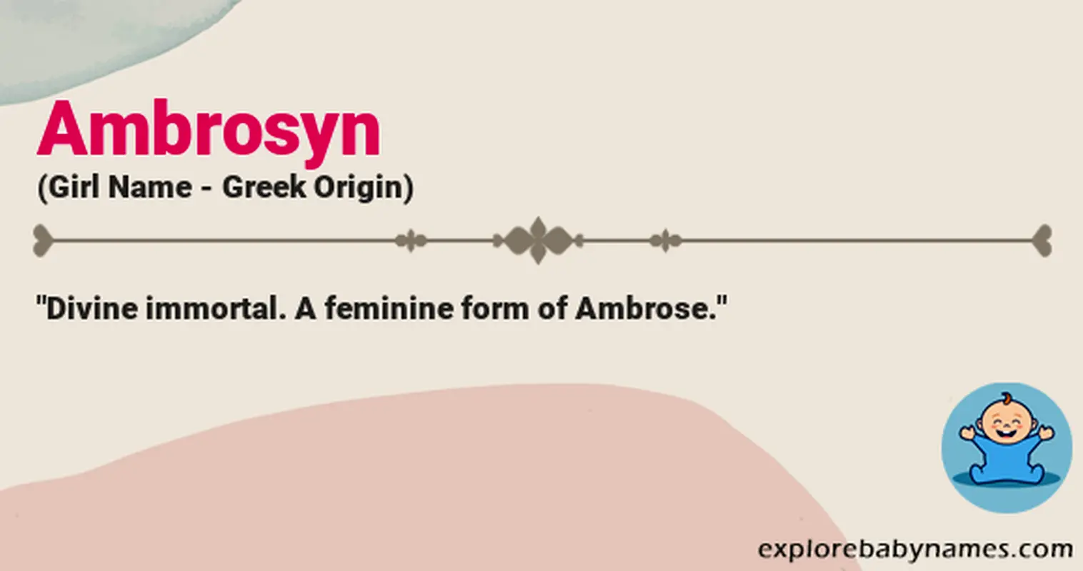 Meaning of Ambrosyn