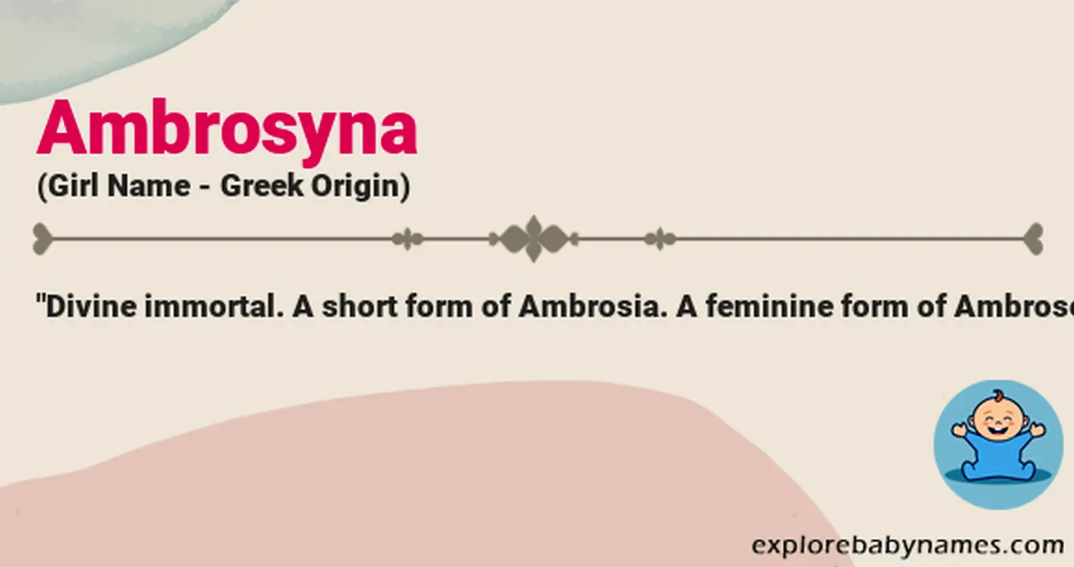 Meaning of Ambrosyna