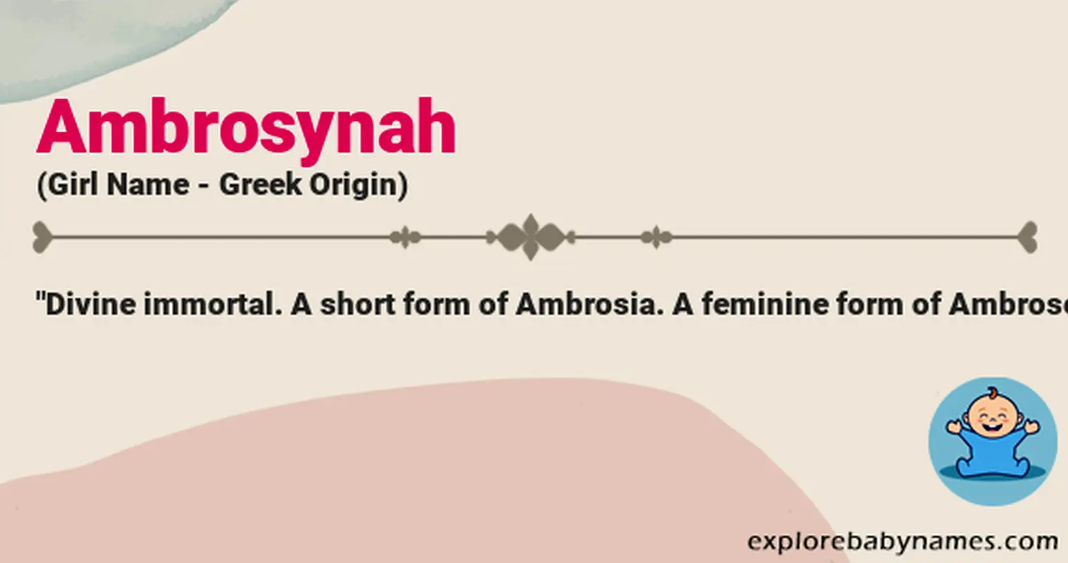 Meaning of Ambrosynah