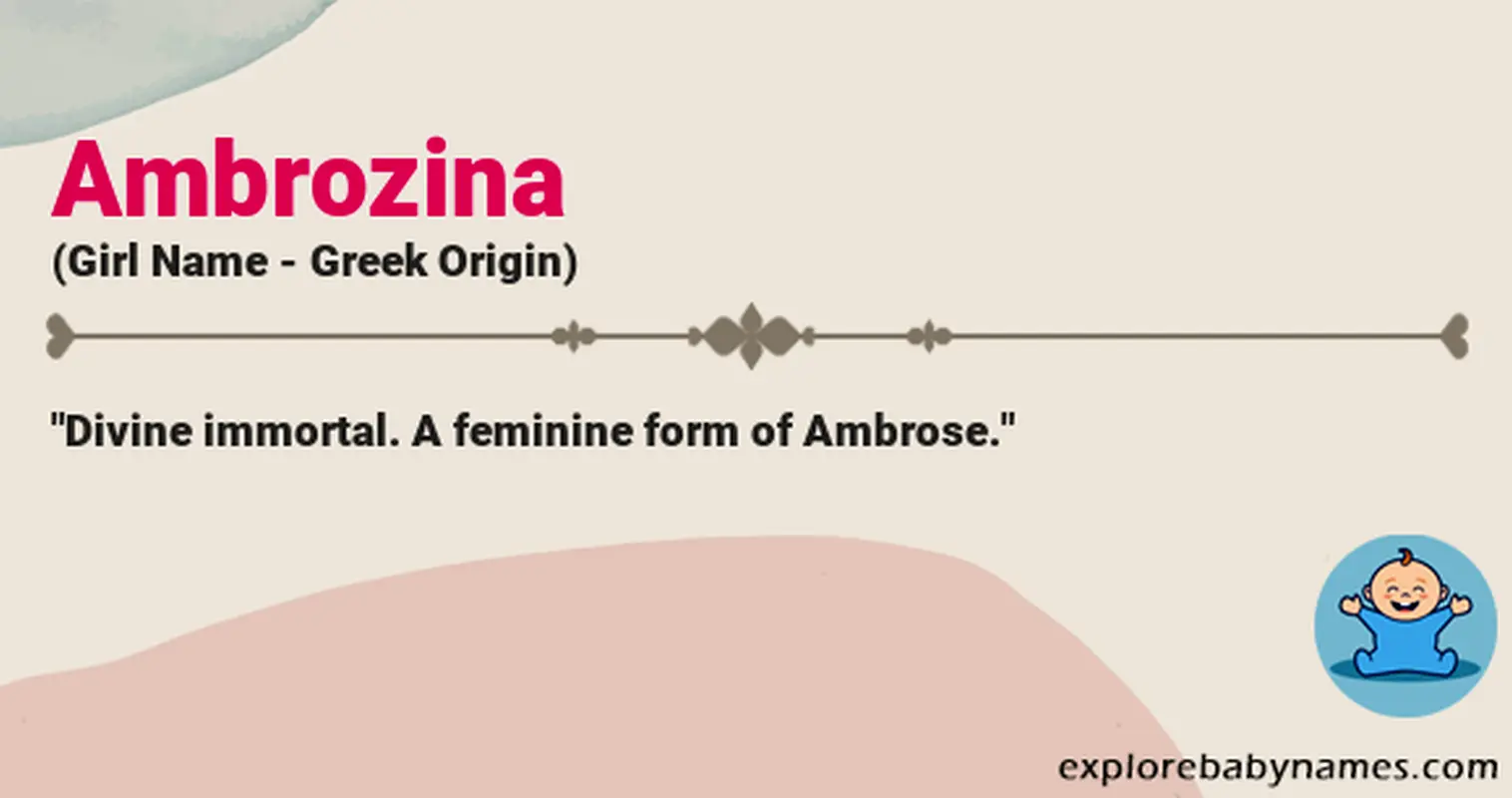 Meaning of Ambrozina
