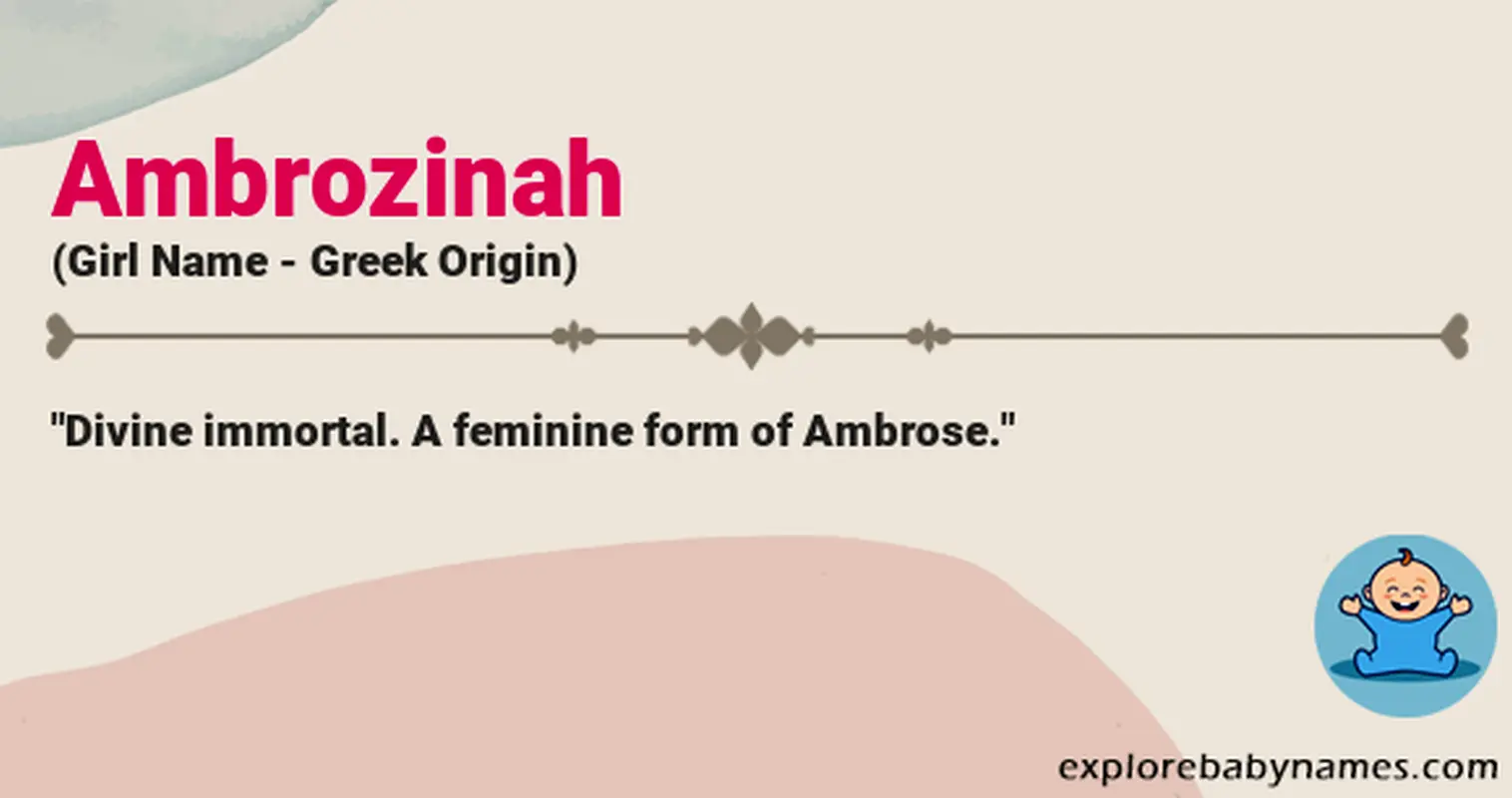 Meaning of Ambrozinah