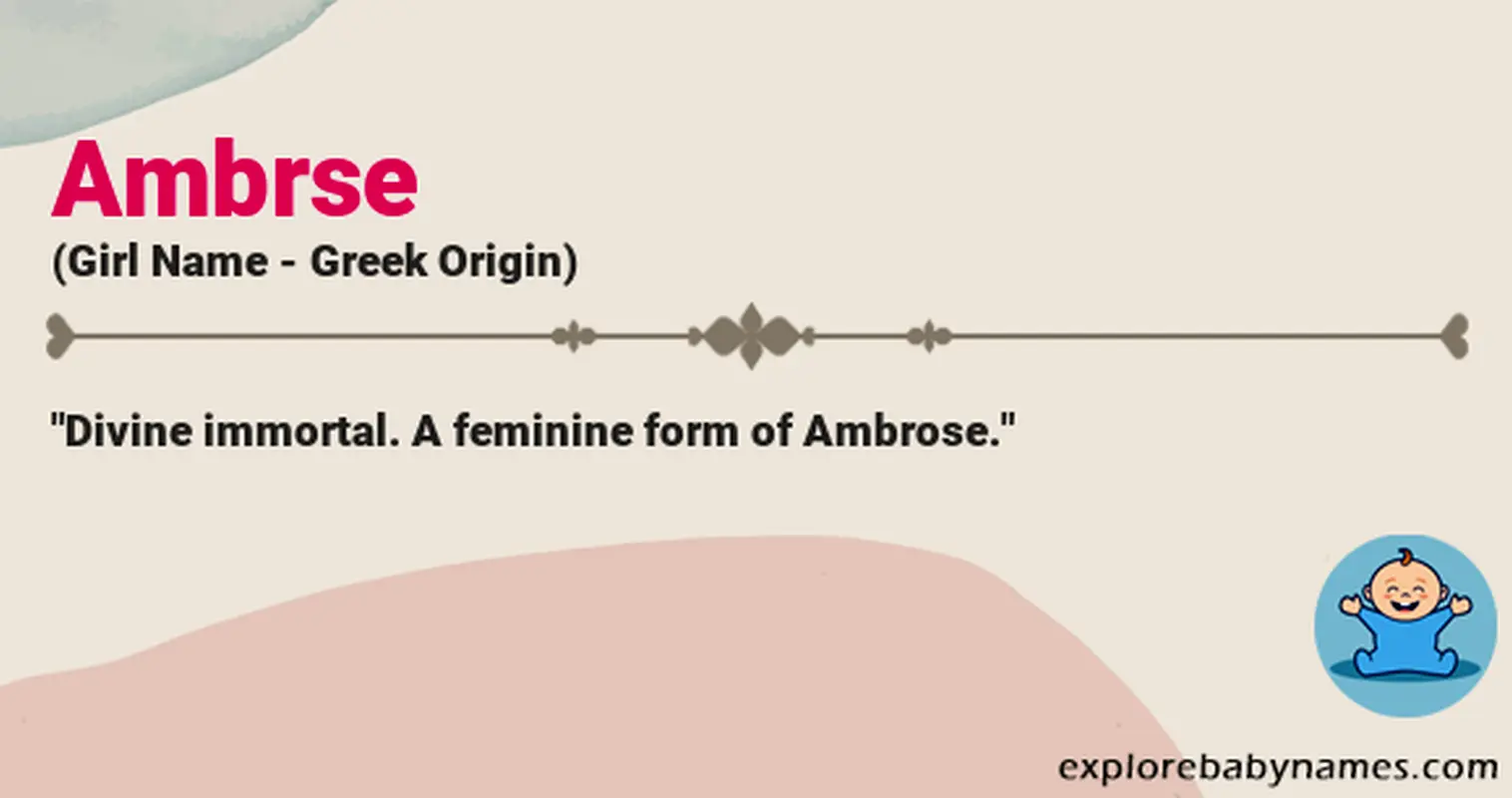 Meaning of Ambrse