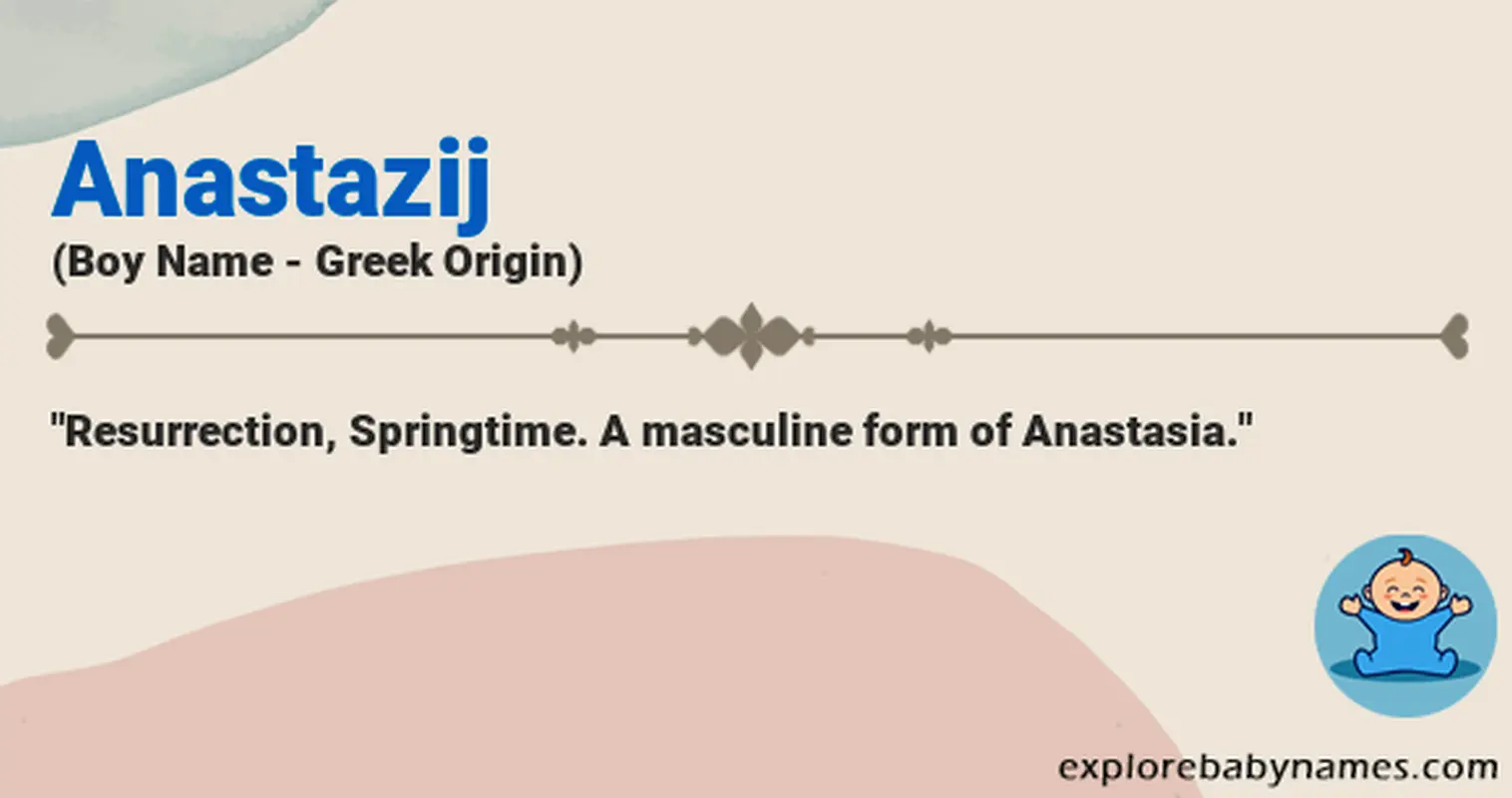 Meaning of Anastazij