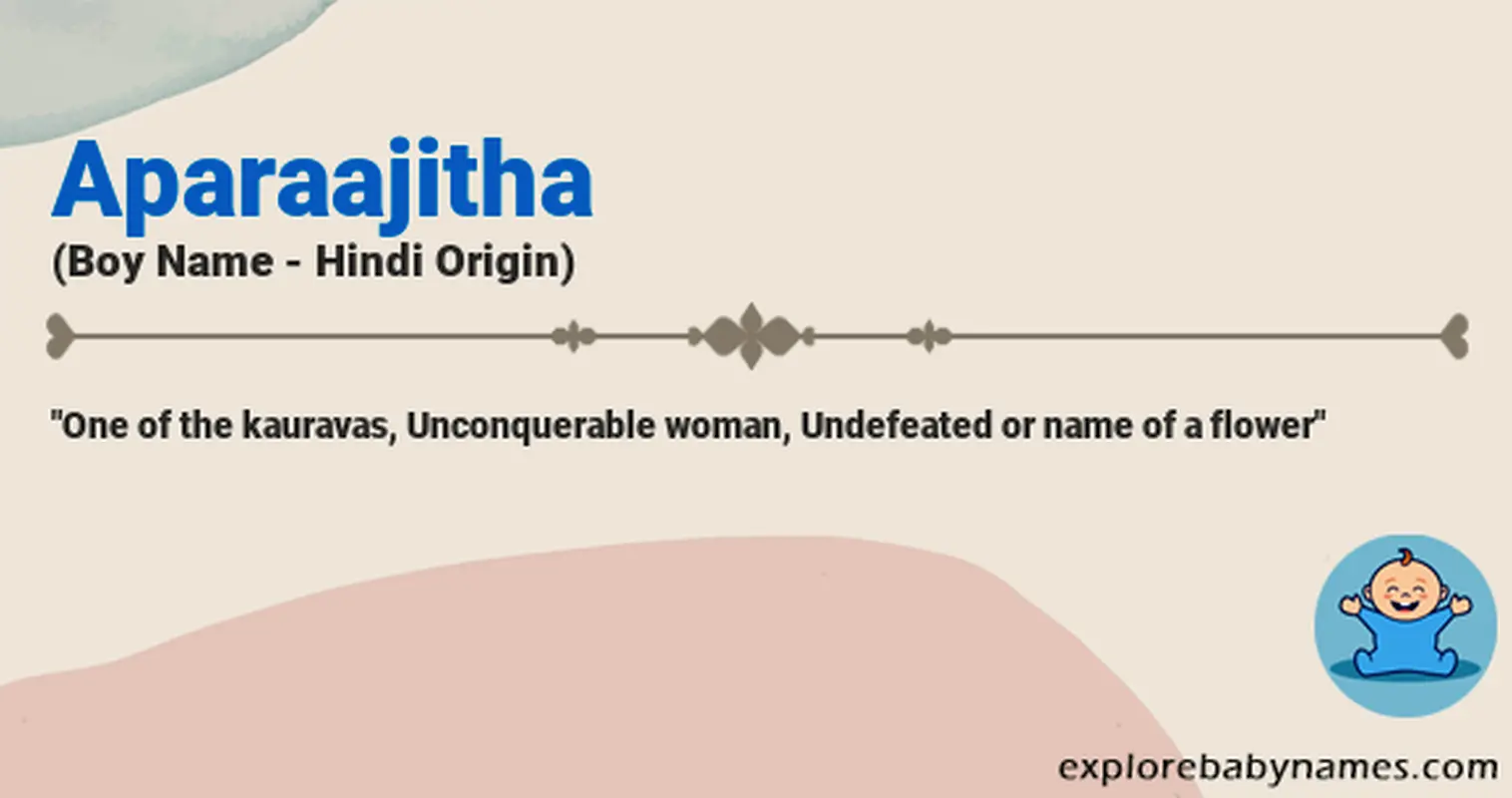 Meaning of Aparaajitha