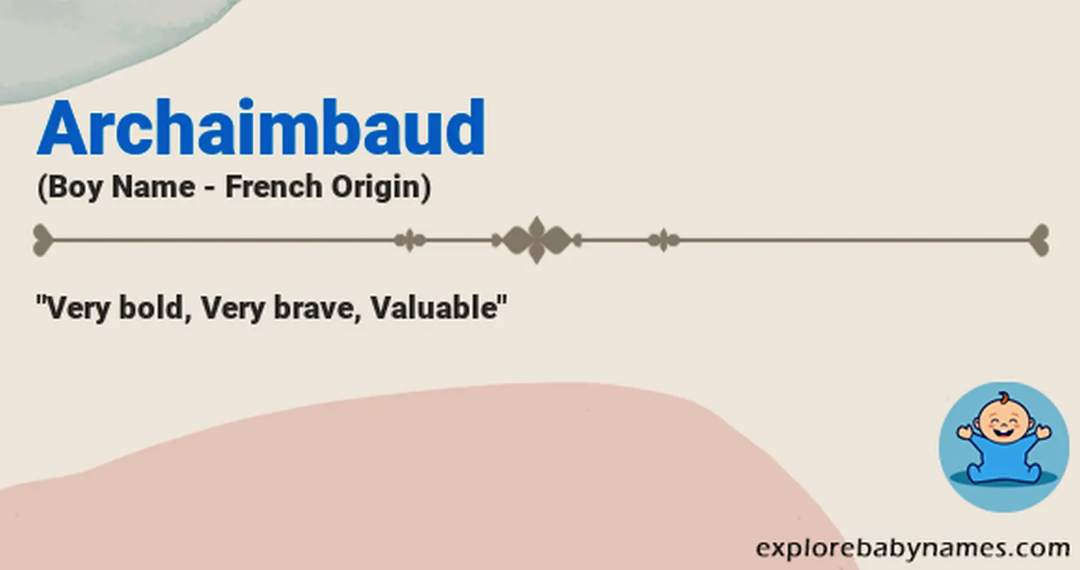 Meaning of Archaimbaud