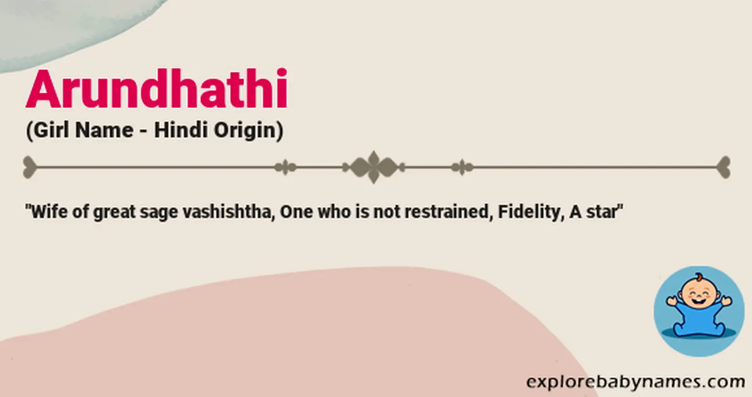 Meaning of Arundhathi