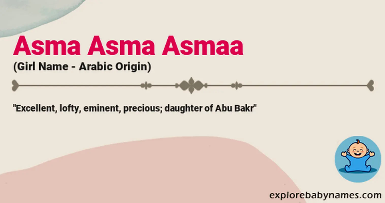 Meaning of Asma Asma Asmaa