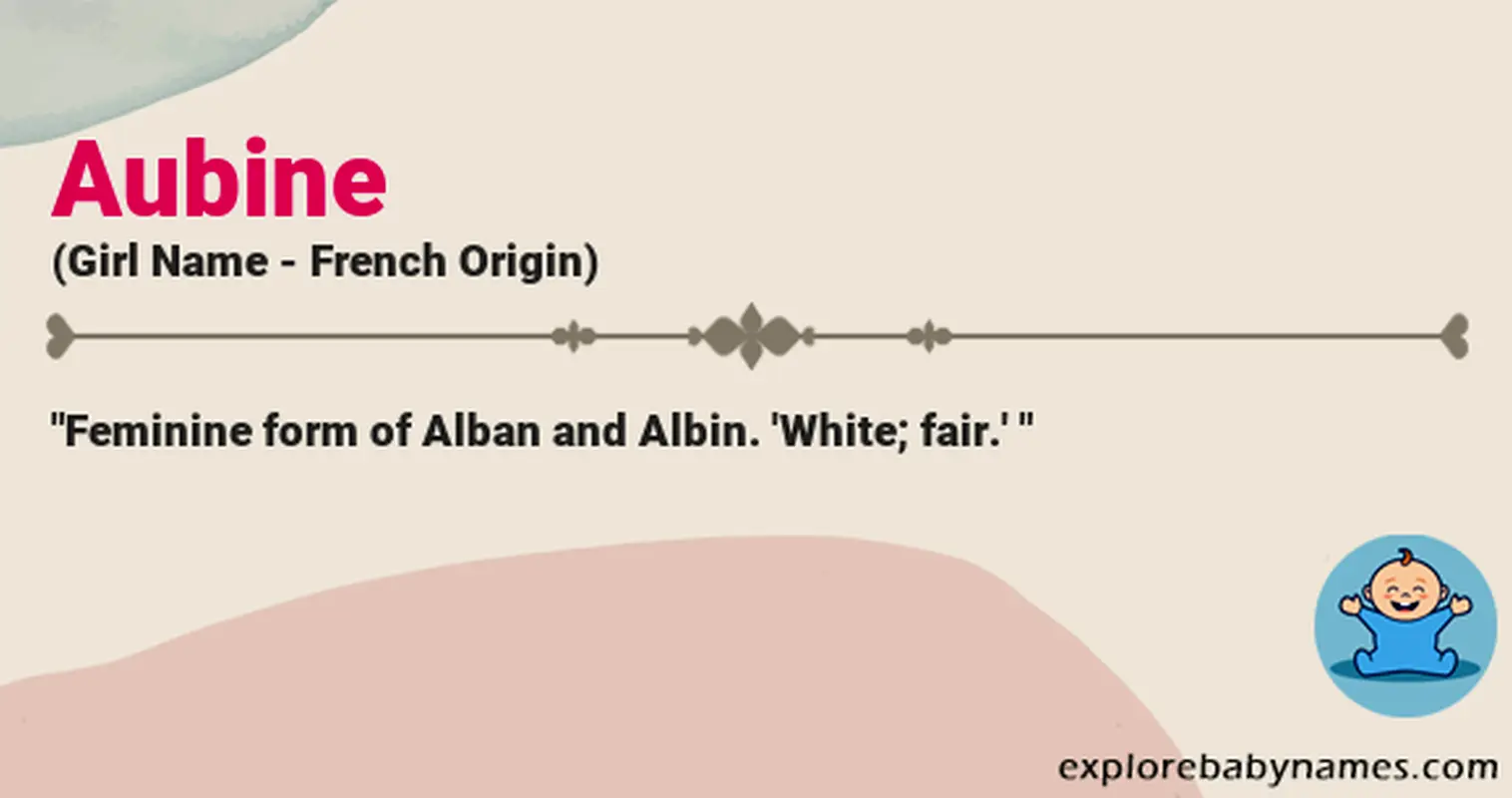Meaning of Aubine