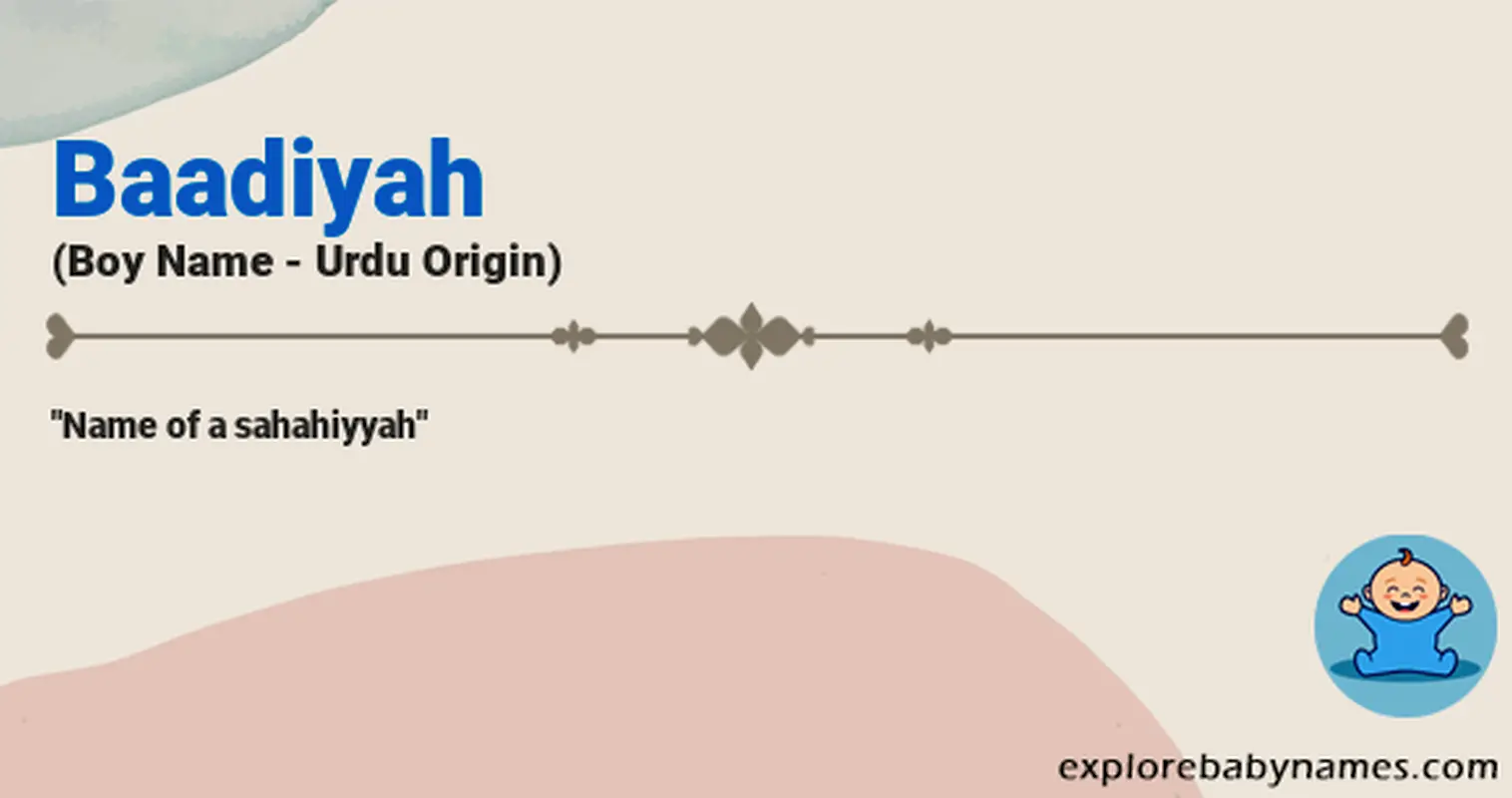 Meaning of Baadiyah