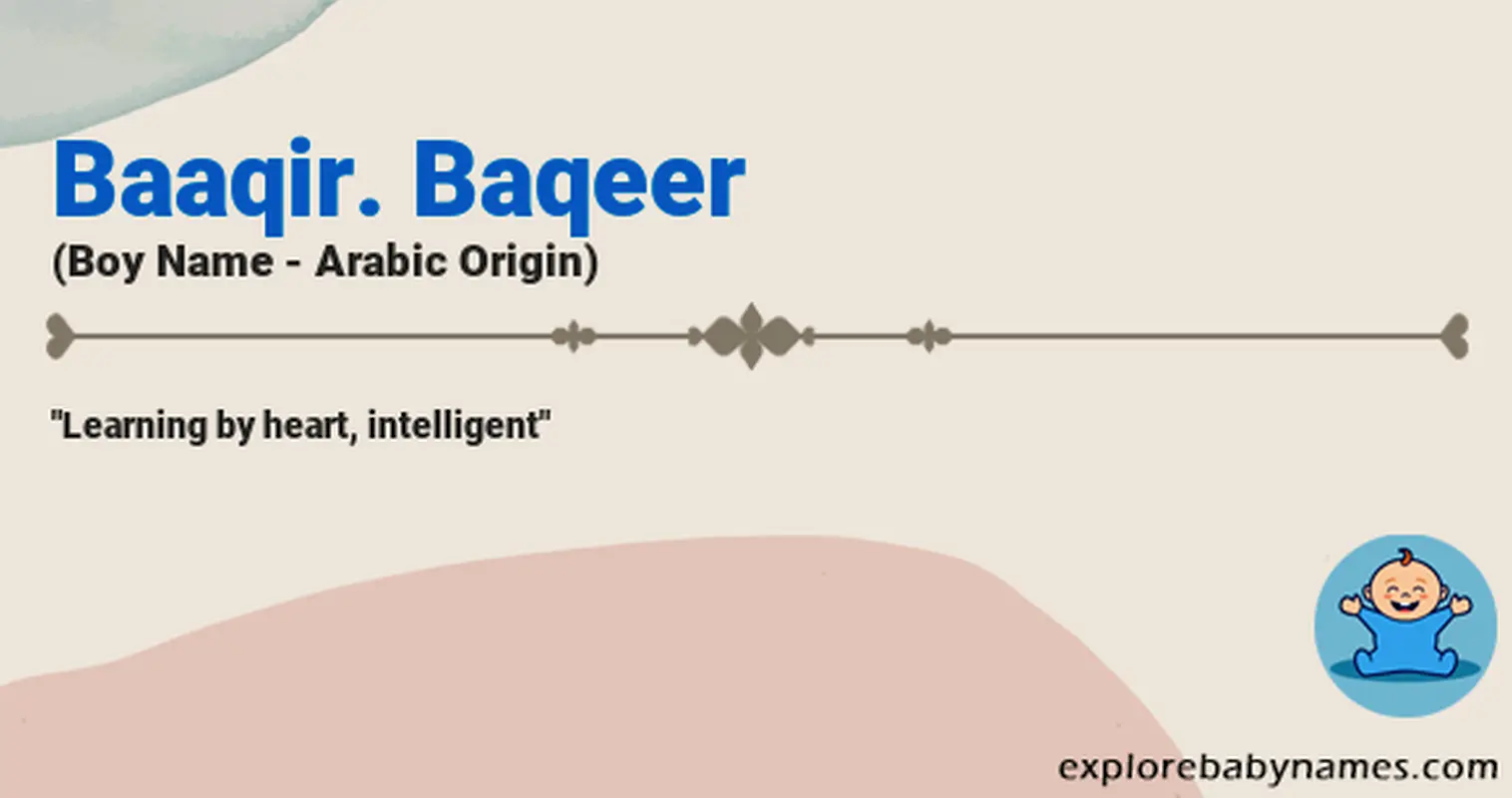 Meaning of Baaqir. Baqeer