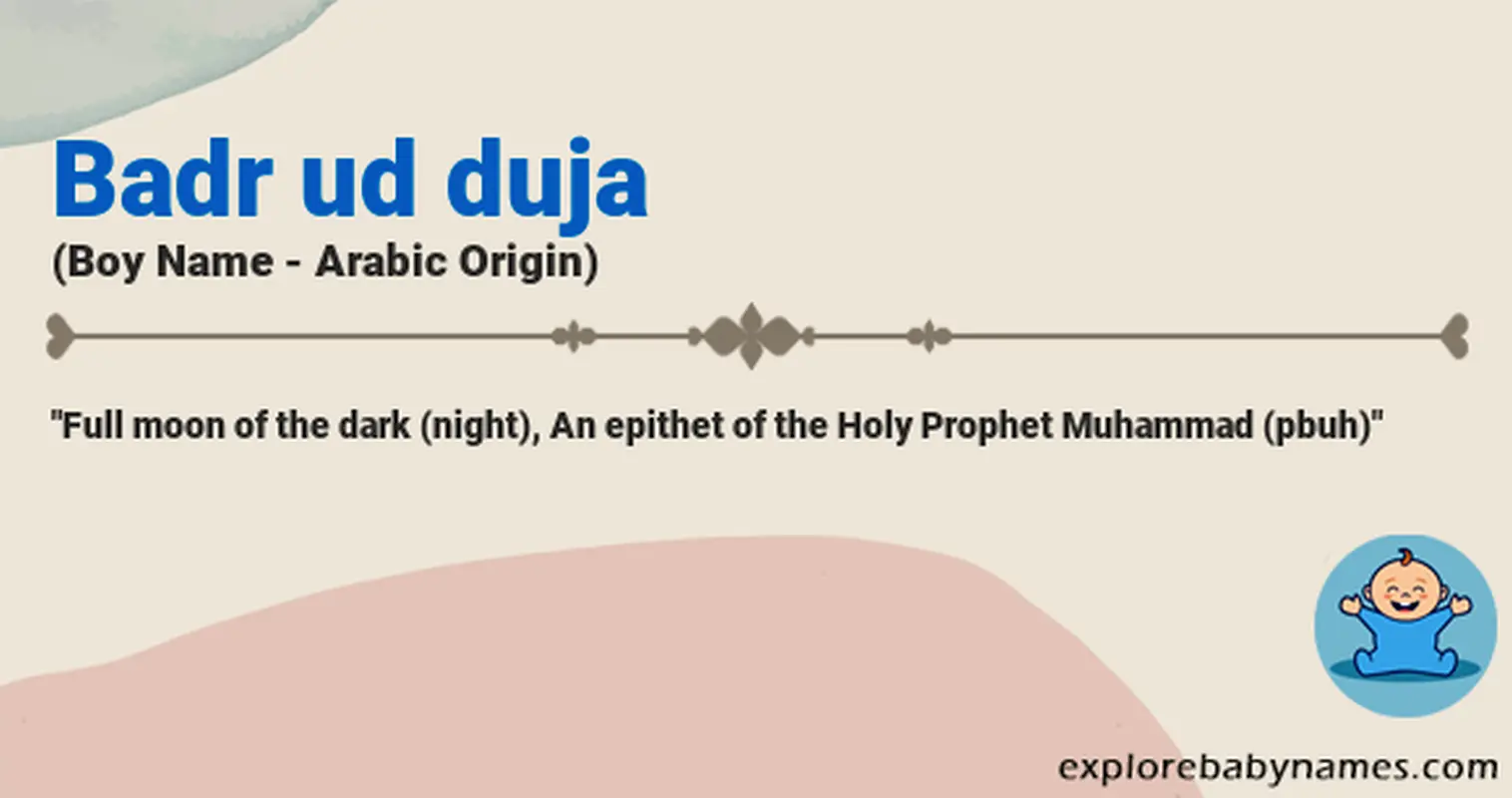 Meaning of Badr ud duja