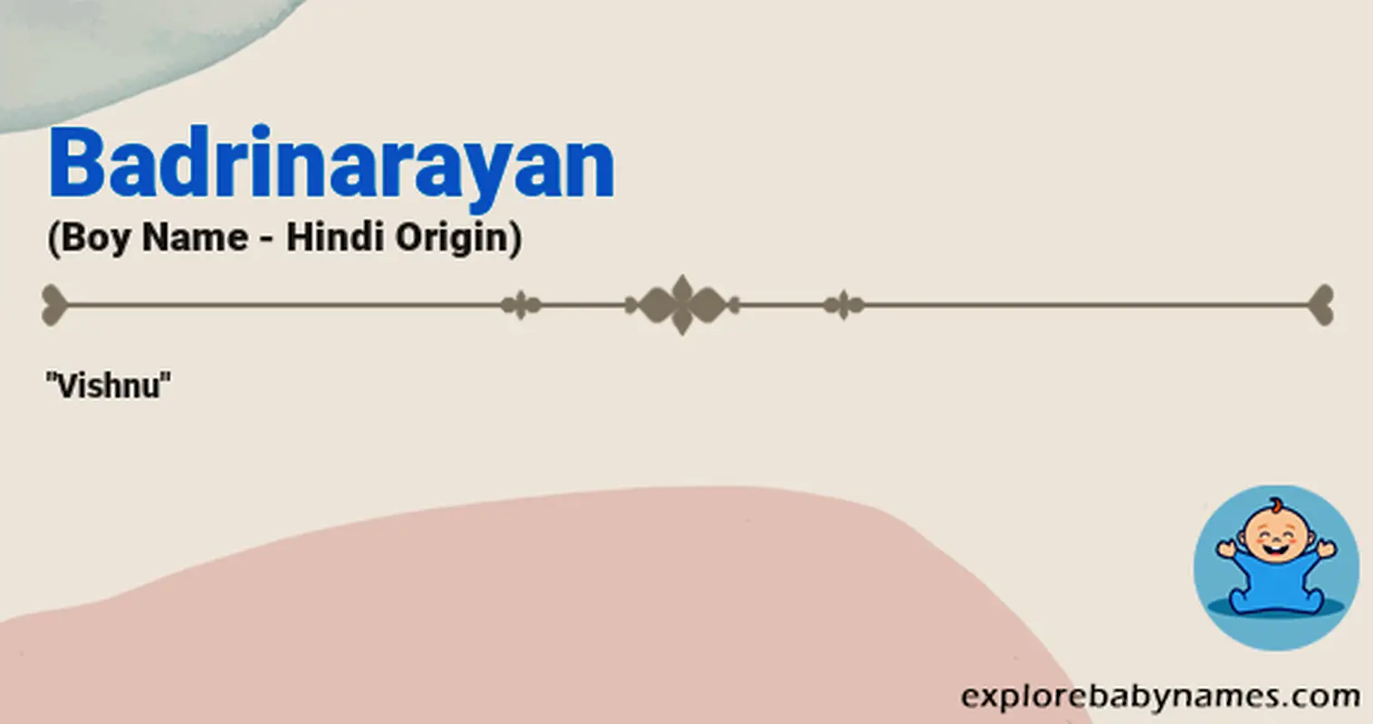 Meaning of Badrinarayan