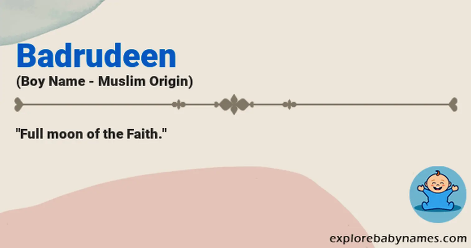 Meaning of Badrudeen