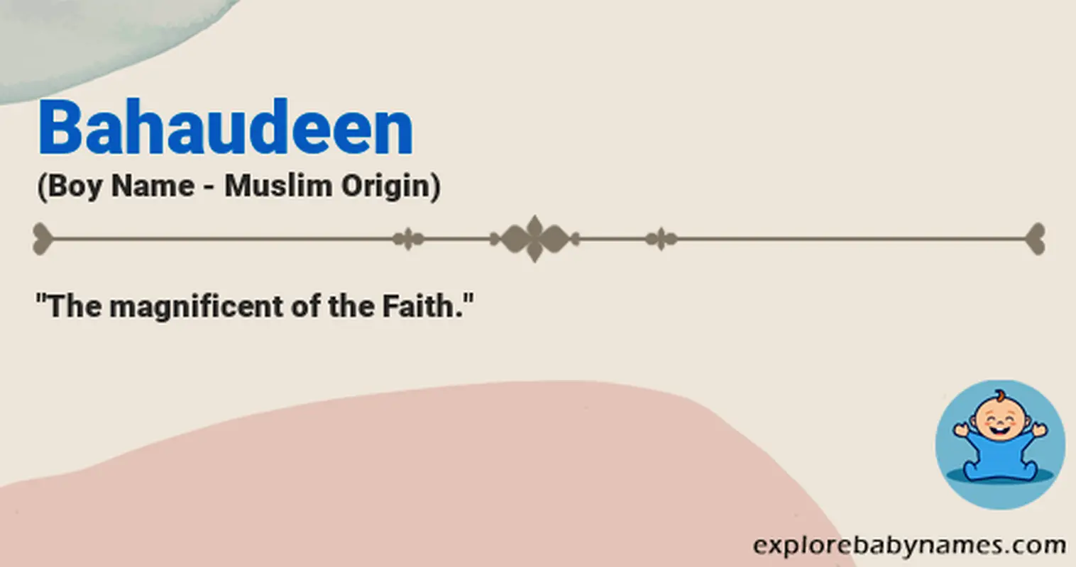 Meaning of Bahaudeen
