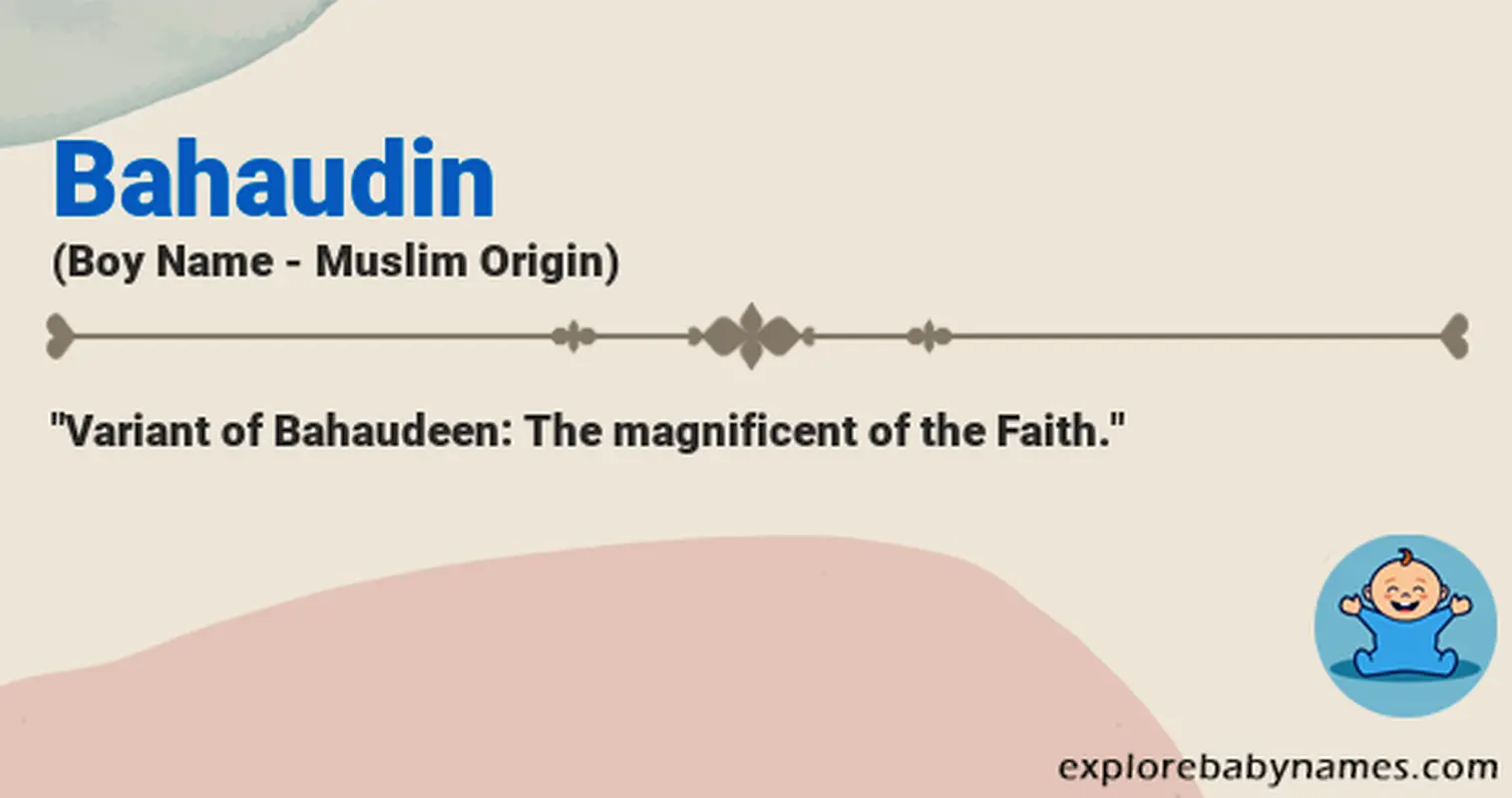Meaning of Bahaudin