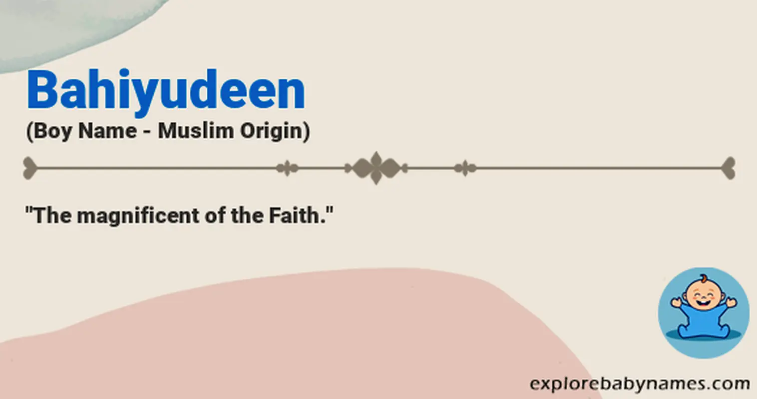 Meaning of Bahiyudeen