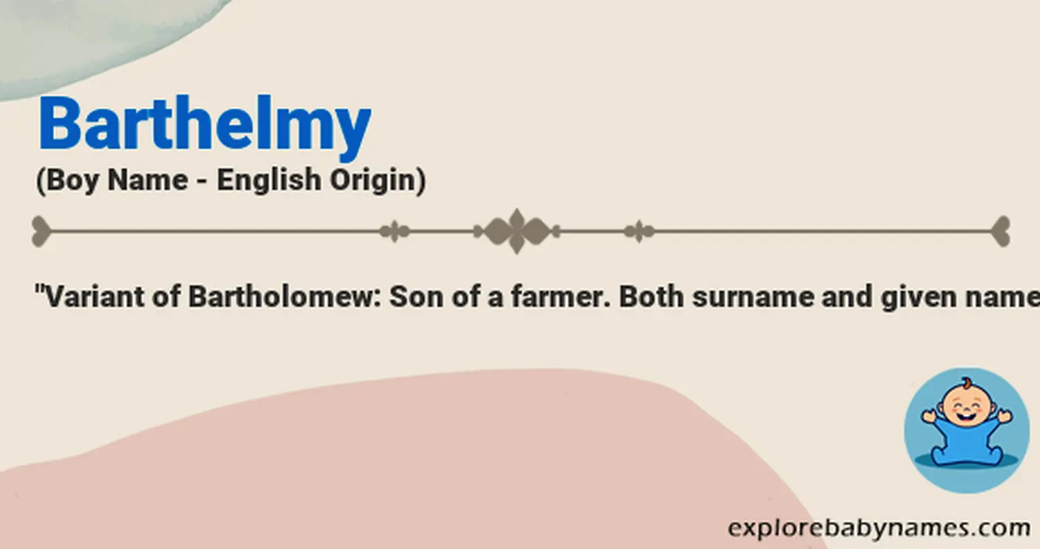 Meaning of Barthelmy