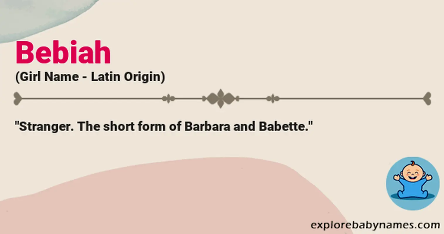Meaning of Bebiah