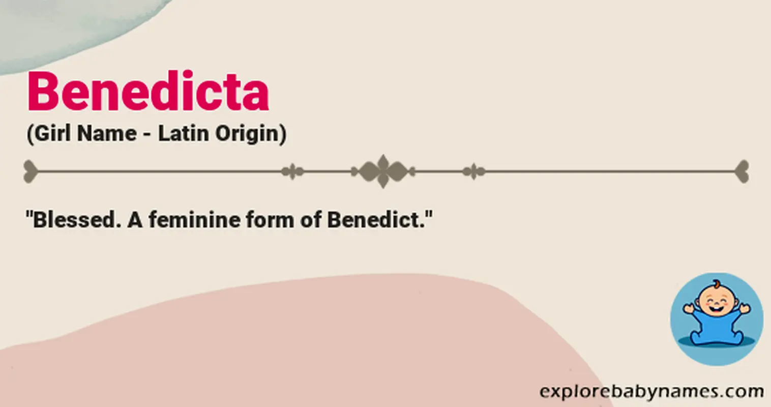 Meaning of Benedicta