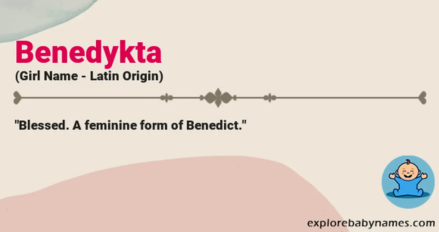 Meaning of Benedykta