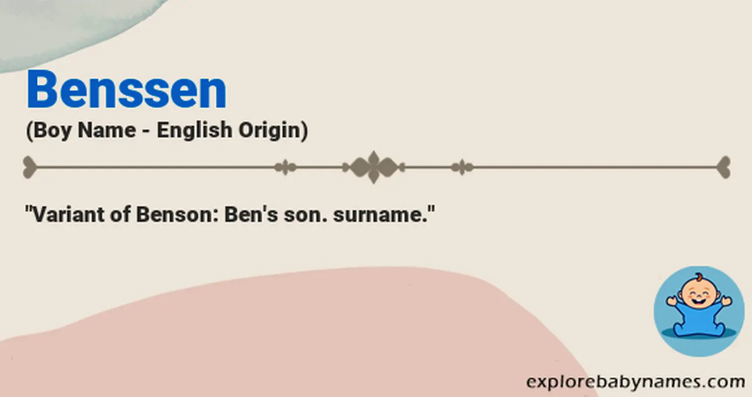 Meaning of Benssen
