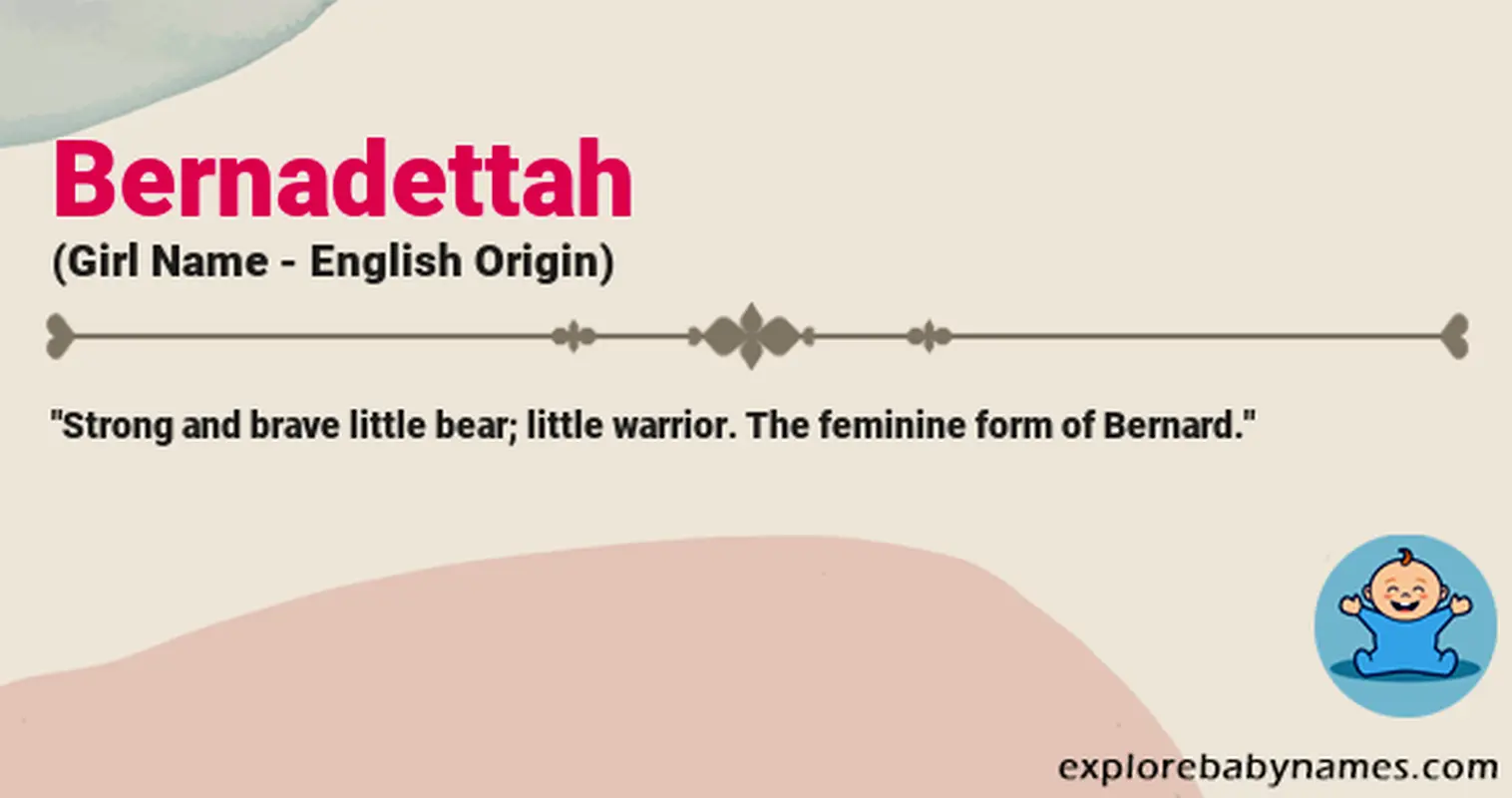 Meaning of Bernadettah