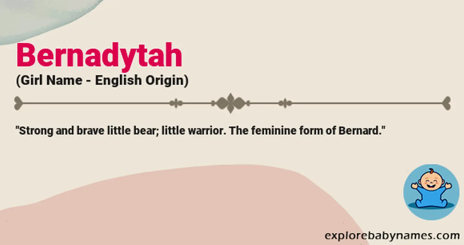 Meaning of Bernadytah