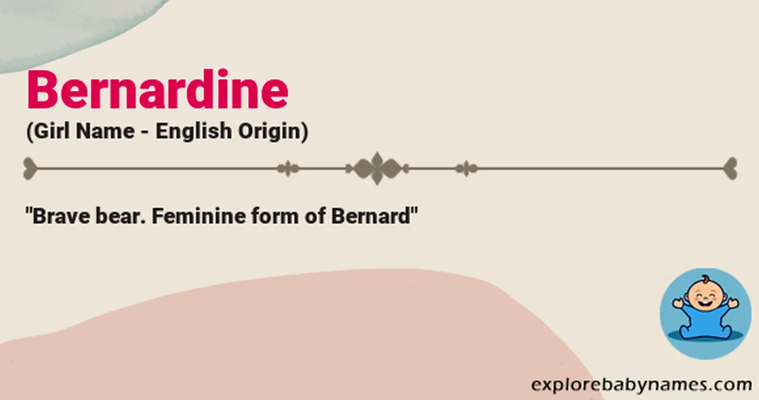 Meaning of Bernardine