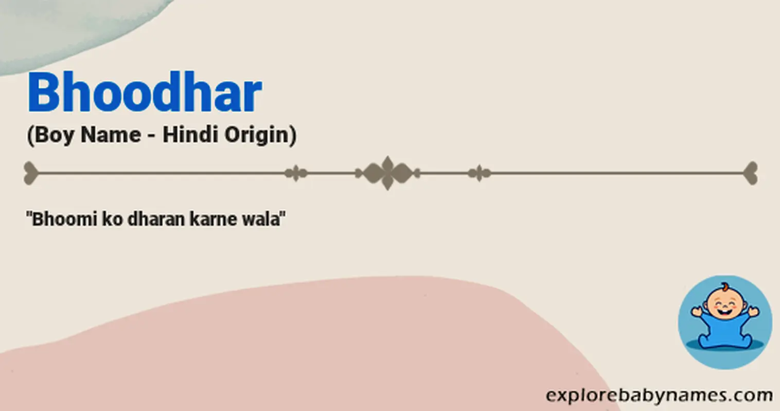 Meaning of Bhoodhar