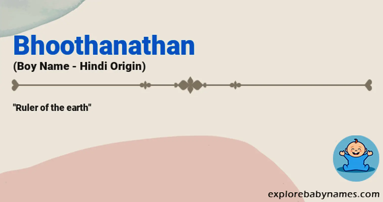 Meaning of Bhoothanathan