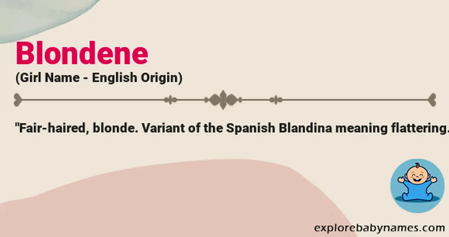 Meaning of Blondene