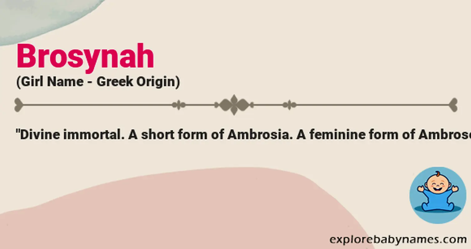 Meaning of Brosynah