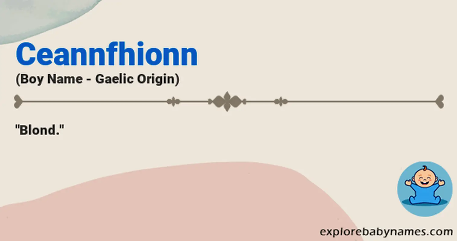 Meaning of Ceannfhionn