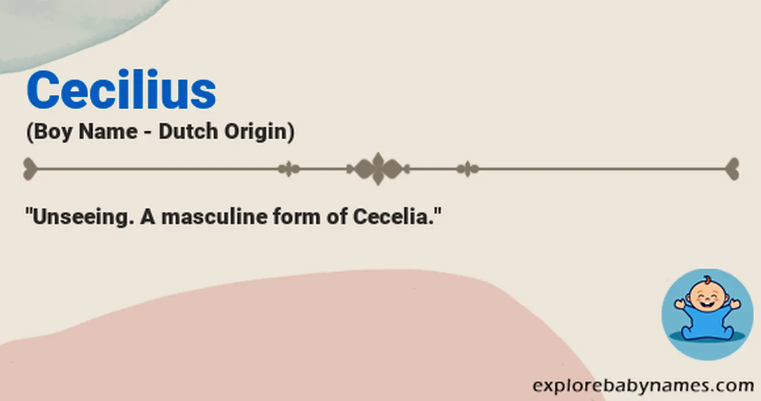 Meaning of Cecilius