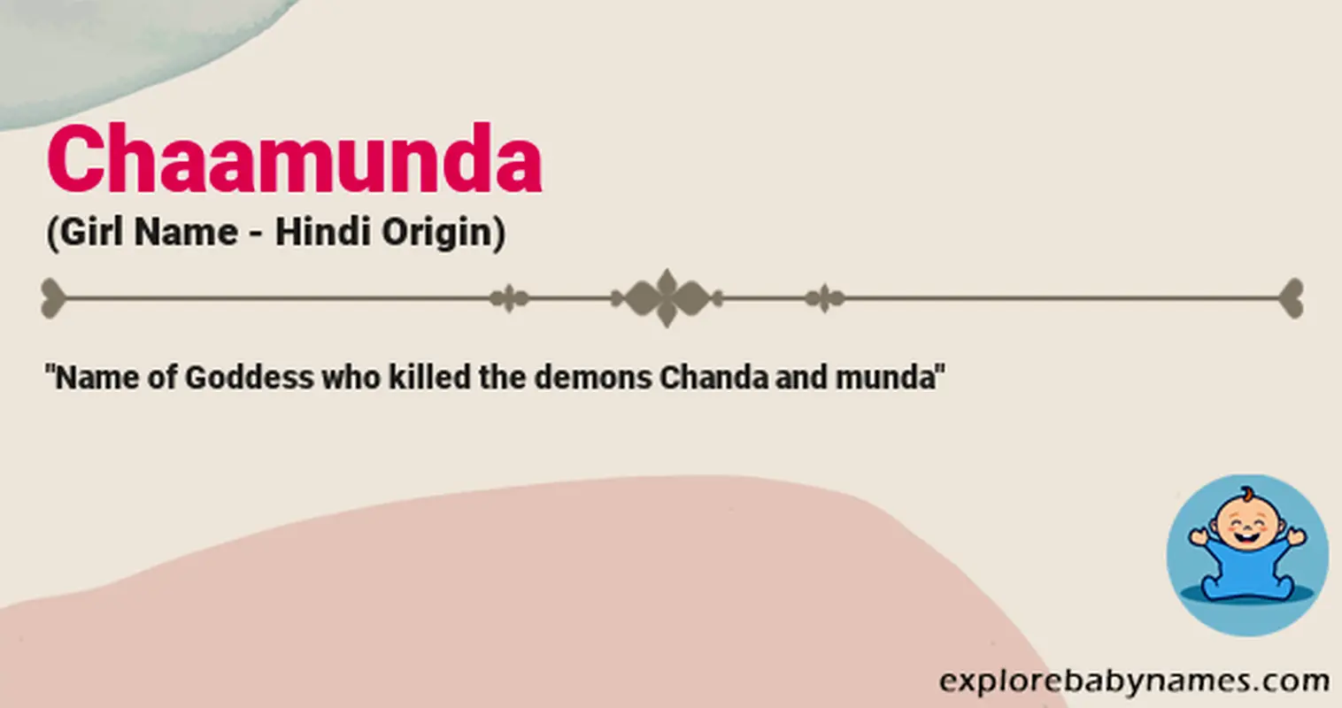 Meaning of Chaamunda