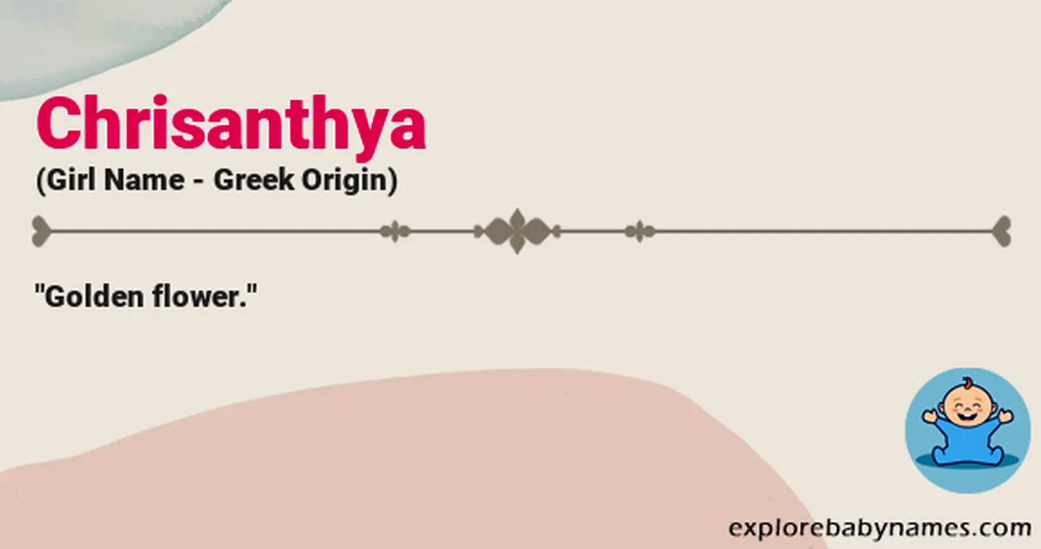 Meaning of Chrisanthya