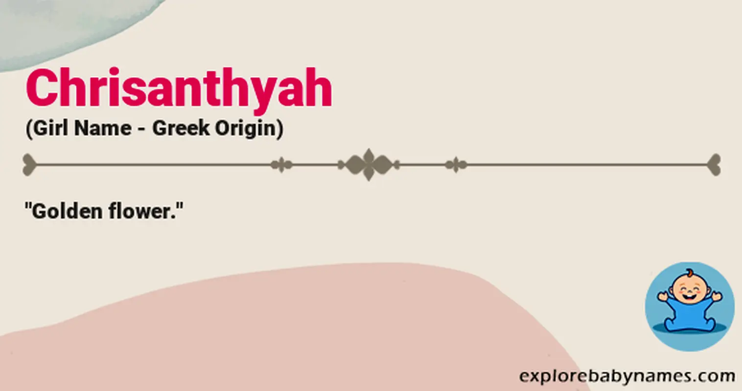 Meaning of Chrisanthyah