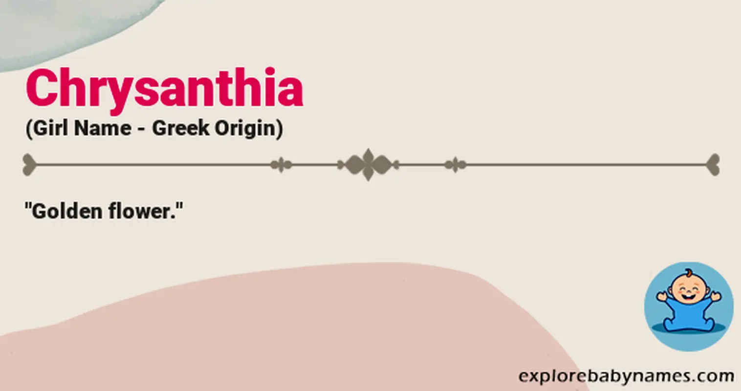 Meaning of Chrysanthia