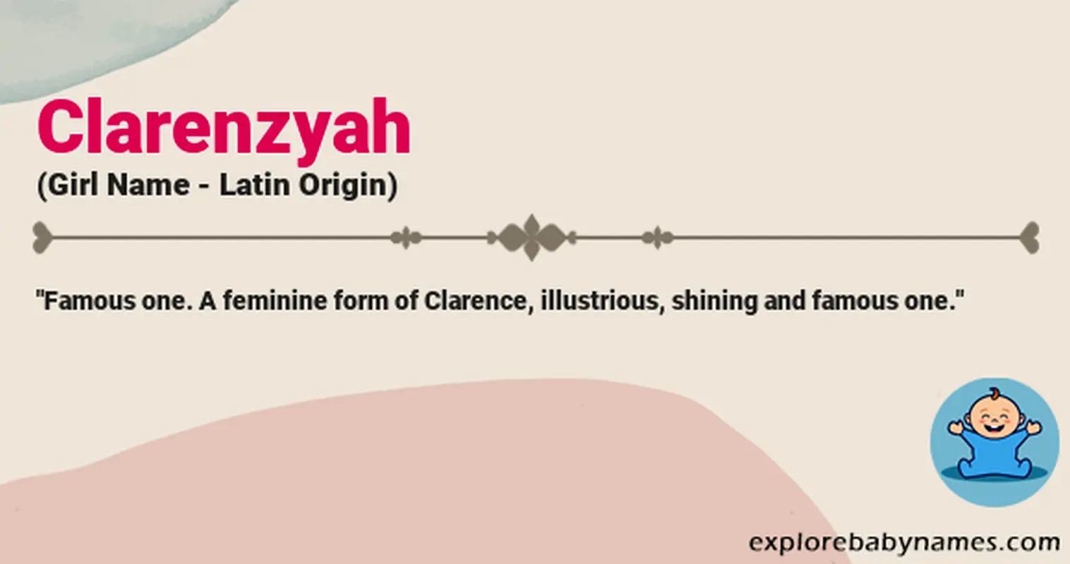 Meaning of Clarenzyah