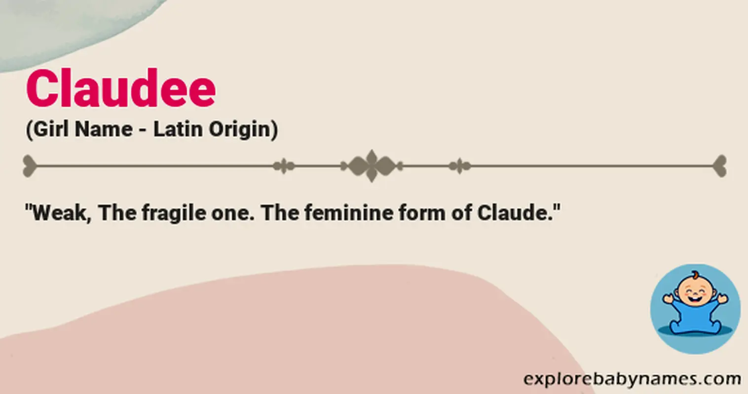 Meaning of Claudee