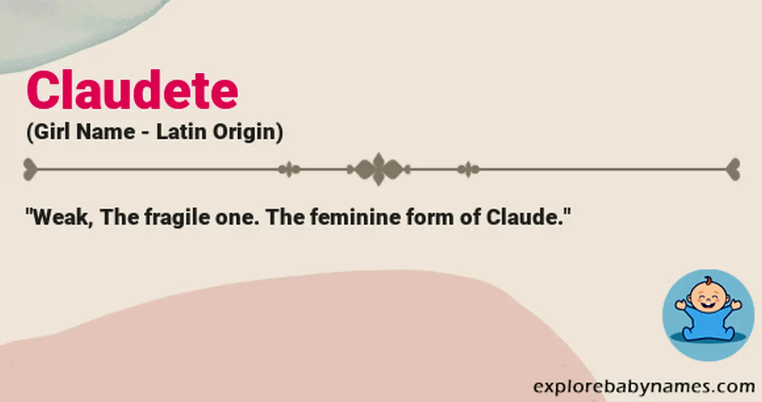 Meaning of Claudete