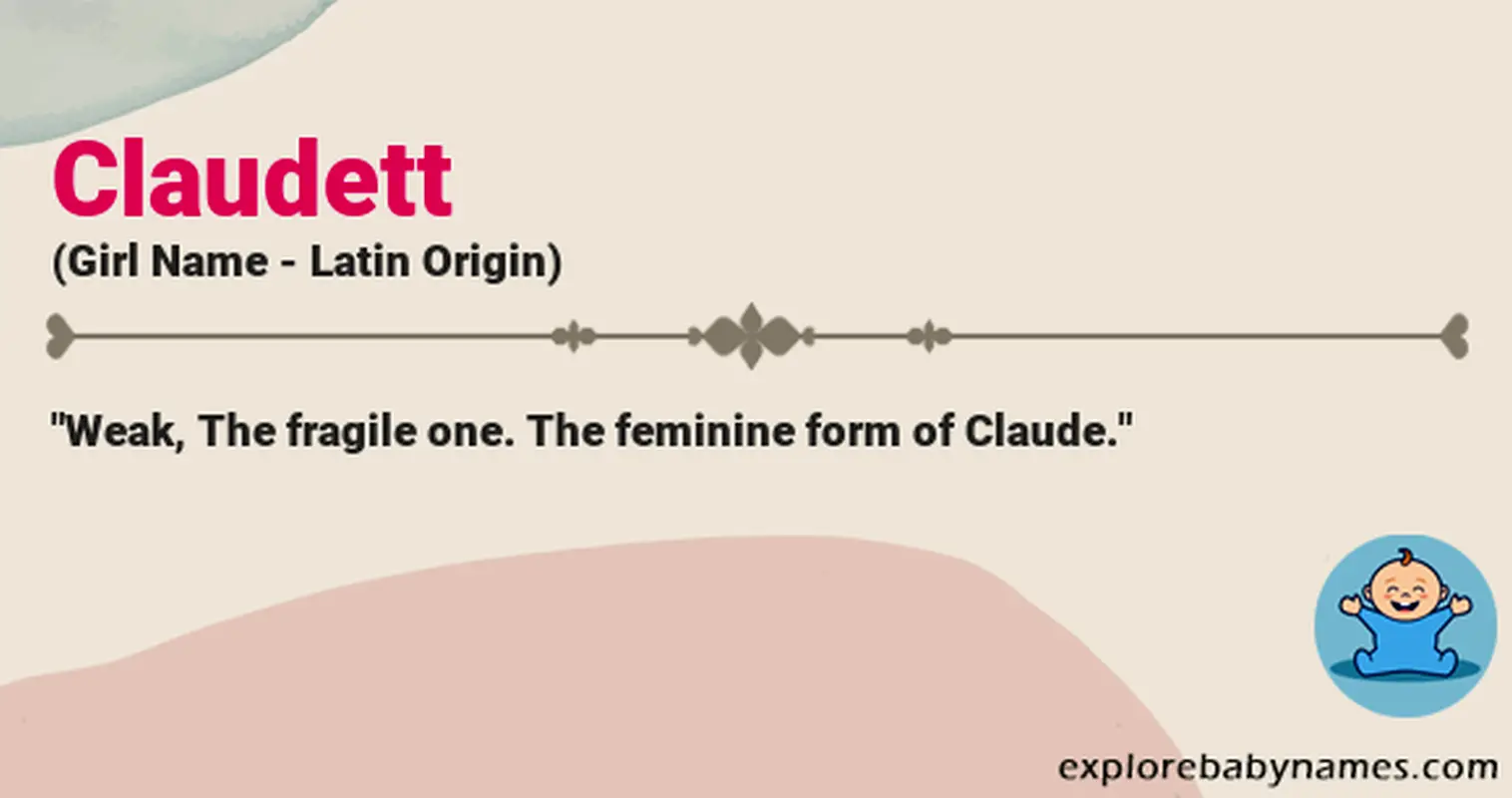 Meaning of Claudett