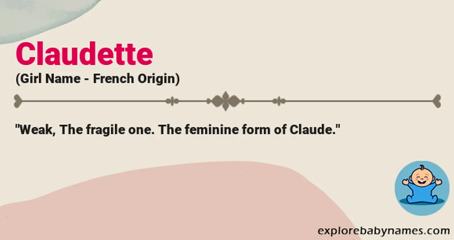 Meaning of Claudette