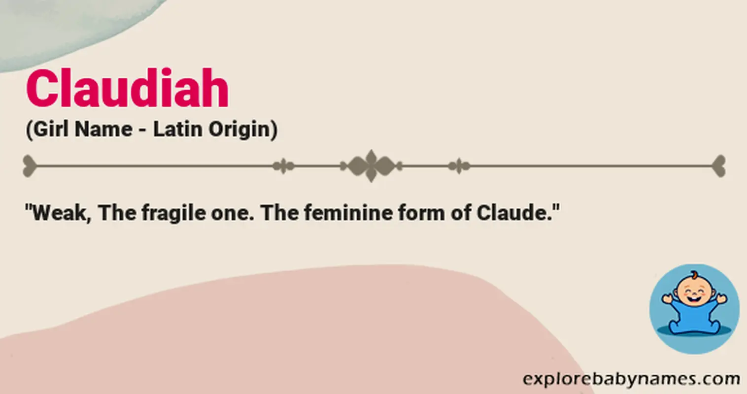 Meaning of Claudiah